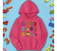 Felpa con cappuccio Monster Number Day Ideas per bambini per ragazzi e...