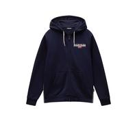 NAPAPIJRI Giacca di felpa 'B-Aylmer' blu notte / rosso scuro / bianco Uomo NAPAPIJRI S
