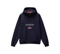 NAPAPIJRI Felpa 'BURGEE HZH 2.0' marino / grigio / rosso vino, Taglia XXL