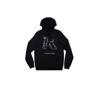 Felpa con cappuccio nera DONNA ORIGAMI DOG Afghan hound cane DSHIRT Hoodie