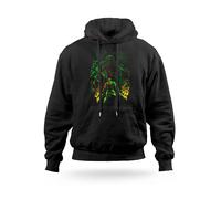 Felpa con Cappuccio Nera Kratos God of War Videogames Uomo Donna Bambini Ragazzi