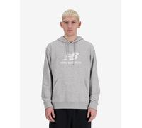 New Balance - Sport Essentials Fleece Logo Hoodie - Felpa con cappuccio M grigio