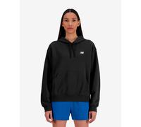 Felpa con cappuccio New Balance Sport Essentials nero puro donna - L