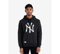 Felpa con cappuccio New Era MLB Regular Mid Logo New York Yankees nero bianco - M