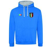 Felpa con cappuccio non ufficiale della squadra di rugby dell'Italia Sei Nazioni - Felpa unisex per tifosi di rugby - Abbigliamento comodo e caldo per torneo Sei Nazioni, bianco, XS