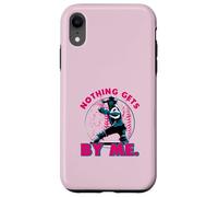 Felpa con cappuccio Nothing Gets By Me Softball Catcher Custodia per iPhone XR