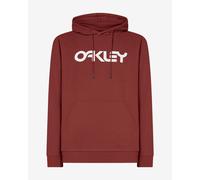 Felpa con cappuccio Oakley B1B PO 2.0 rosso scuro bianco - S