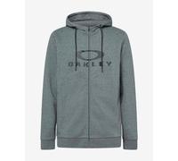 Felpa con cappuccio Oakley Bark 2.0 Full Zip grigio logo nero - M