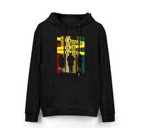 Felpa con Cappuccio Only Murders in The Building Modello retrò a Maniche Lunghe, 3D Classic Crew Neck Hooded Sweatshirt Casual Loose Polo Shirt Role Play Fun Top-Black||XXS