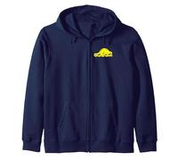 Felpa con Cappuccio Oregon State Flag - Castoro Felpa con Cappuccio, Unisex per Adulti, Navy, XL