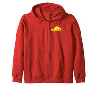 Felpa con Cappuccio Oregon State Flag - Castoro Felpa con Cappuccio, Unisex per Adulti, Rosso, M