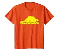 Felpa con Cappuccio Oregon State Flag - Castoro Maglietta, Bambini, Arancio, 2 Anni