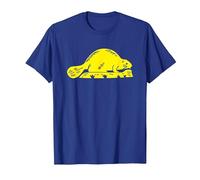 Felpa con Cappuccio Oregon State Flag - Castoro Maglietta, Uomo, Blu Reale, 3XL