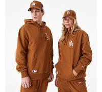 Felpa con cappuccio OS New Era Mens League Essential ~ LA Dodgers marrone
