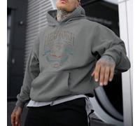 Felpa con cappuccio oversize da uomo con tasca a canguro, stampa con lettera e Statua della Libertà, manica lunga L,M,S,XL,XS,XXL,XXXLGraficoTessuto in maglia