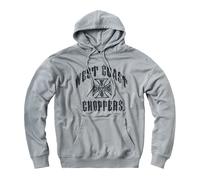 Felpa con cappuccio oversize grigia WCC Iron Taglia M