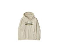 Felpa con cappuccio patagonia 95 oval logo uprisal hoody bianca uomo