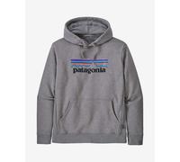 Felpa con cappuccio Patagonia P-6 Logo Uprisal grigio chiaro - S