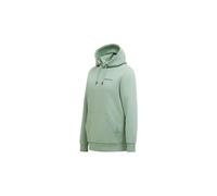 Felpa con cappuccio peak performance original small logo verde uomo