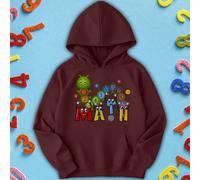 Felpa con cappuccio per bambini Caterpillar Design Number Day Ideas per...