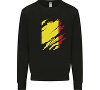 Felpa Con Cappuccio Per Bambini Con Bandiera Del Belgio Giornata Del Calcio