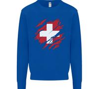 Felpa Con Cappuccio Per Bambini Con Bandiera Della Svizzera Giornata Del Calcio