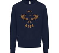 Felpa Con Cappuccio Per Bambini Con Citazione Motivazionale Rising Phoenix