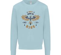 Felpa Con Cappuccio Per Bambini Con Citazione Motivazionale Rising Phoenix