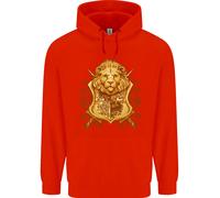 Felpa Con Cappuccio Per Bambini Con Scudo Araldico Del Leone E Stemmi