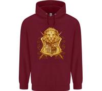 Felpa Con Cappuccio Per Bambini Con Scudo Araldico Del Leone E Stemmi