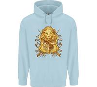 Felpa Con Cappuccio Per Bambini Con Scudo Araldico Del Leone E Stemmi