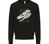 Felpa Con Cappuccio Per Bambini Con Teschio Di VELOCIRAPTOR Di Paleontologia