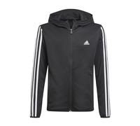 Felpa con cappuccio per bambini con zip adidas D2M 3-Bandes Nero 5/6 anni