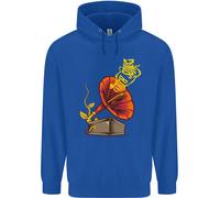 Felpa Con Cappuccio Per Bambini DJ DJing Earth Song Gramofono Musica