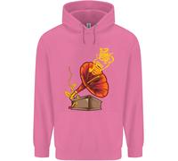 Felpa Con Cappuccio Per Bambini DJ DJing Earth Song Gramofono Musica