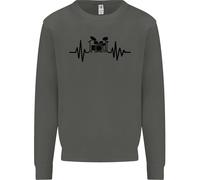 Felpa Con Cappuccio Per Bambini Drummer Pulse ECG