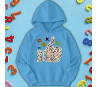 Felpa con cappuccio per bambini e ragazze Math Design Number Day Ideas #ND