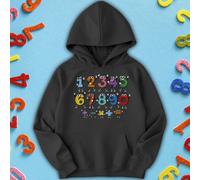 Felpa con cappuccio per bambini e ragazze Number Fun Design Number Day Ideas #ND