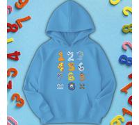 Felpa con cappuccio per bambini e ragazzi Dino Number Day Ideas #ND