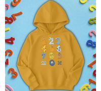 Felpa con cappuccio per bambini e ragazzi Dino Number Day Ideas #ND