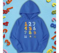 Felpa con cappuccio per bambini e ragazzi Dino Number Day Ideas #ND