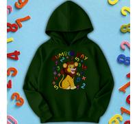 Felpa con cappuccio per bambini e ragazzi Lion Math Number Day Ideas #ND