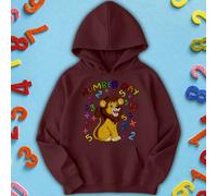Felpa con cappuccio per bambini e ragazzi Lion Math Number Day Ideas #ND