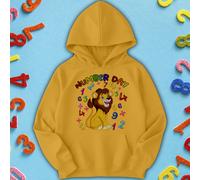 Felpa con cappuccio per bambini e ragazzi Lion Math Number Day Ideas #ND