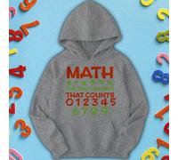 Felpa con cappuccio per bambini e ragazzi Math Whiz Number Day Ideas #ND -b
