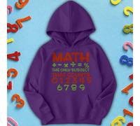 Felpa con cappuccio per bambini e ragazzi Math Whiz Number Day Ideas #ND -b