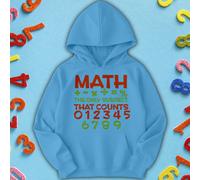 Felpa con cappuccio per bambini e ragazzi Math Whiz Number Day Ideas #ND -b