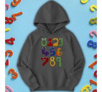 Felpa con cappuccio per bambini e ragazzi Monster Design Number Day Ideas #ND