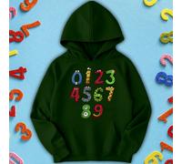 Felpa con cappuccio per bambini e ragazzi Monster Design Number Day Ideas #ND