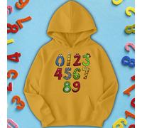 Felpa con cappuccio per bambini e ragazzi Monster Design Number Day Ideas #ND